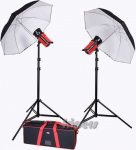 Aurora Studio Kit Aurora Orion 400 Kit 2 (2 žibintai, skėčiai, stovai)