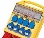 Thorkild Larsen Statybinis elektros skydas 32A 10 lizdų - 4xDK + 1xCEE 32A + 16A 400V + 4xCEE 16A 230V