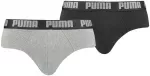 Puma Apatiniai Vyrams Basic Brief Juodas Pilkas 889100 19