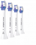 4 dalių &scaron;epetėlių galvučių pakuotė Philips Sonicare Sensitive HX6054/87, Baltos spalvos