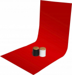 GlareOne GlareOne PVC fonas 60x130 cm - raudonas