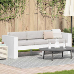 Sodo sofa Balta 185,5 x 60 x 62 cm Kietos pu&scaron;ies mediena