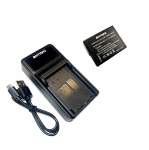 Panasonic DMW-BLC12 akumuliatorius 1400 mAh + greitasis LED pakrovėjas