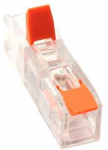 Hismart Universali užspaudžiama laidų jungtis, tiesi 1-1, 0.2-4.0mm&sup2;, 32A, 450V, 100vnt.