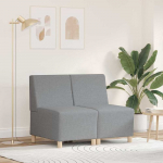 Modulinis sofa vienetas be rankų 2 pcs &Scaron;viesiai pilka