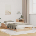 Lova Lovos rėmas Ruda 100 x 210 cm Kietos pu&scaron;ies mediena