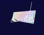 Klaviatūra Trust GXT 798W 2-in-1 Žaidimų Įrangos Rinkinys | Baltas | US