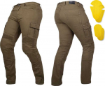 Motociklininko džinsai W-TEC Wallbridge Olive