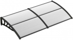 Bonideco Select Durų stogelis 199x99x28cm., juodos spalvos
