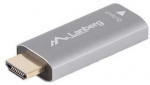 Lanberg Adapteris hdmi(m)-displayport(f)4k sidabrinė