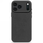 Dėklas Decoded Leather Backcover - sk&oacute;rzana obudowa ochronna do iPhone 17 Pro Max kompatybilna su MagSafe (juodas)