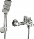 Vonios mai&scaron;ytuvas su du&scaron;o komplektu Laveo Alita, Brushed nickel