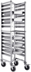 GN 1/1 tray transport trolley