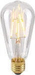 4W LED lemputė, ST64, E27, skaidri, 2200K, dimeriuojama