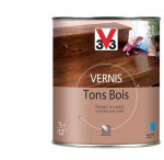 Baldų lakas, pusiau matinis V33 Tons Bois, 1 l, vy&scaron;nių spalvos.