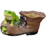 Besk Sodo dekoracija Varlė ant bato, 21x9x11cm