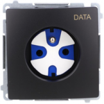 Kontakt Simon BMGD1.01/49 Simon Basic DATA ki&scaron;tukinis lizdas su įžeminimu ir autorizacijos raktu (modulis) 16A, 250V, varžtiniai gnybtai juodi BMGD1.01/49