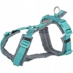 Trixie Premium trekking szelki &scaron;uniui aqua/grafit, L: 70&ndash;85 cm/25 mm
