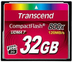 Atminties kortelė TRANSCEND 32GB CF kortelė 800X TYPE I