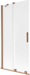 Vonios sienelė Mexen Velar, 90 x 150 cm, Brushed copper/matinis stiklas
