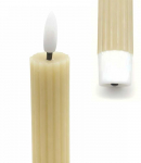 Bonideco Tikro va&scaron;ko LED žvakių rinkinys, 4 vnt., &scaron;ilta balta liepsna