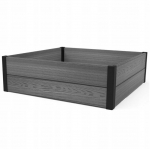 Sodo apvadas Keter Klevas, Plastikas, Spalva pilka, Matmenys 106x106x32, Atsparus oro sąlygoms, 249298