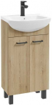 Vonios spintelė DEFTRANS NOVELTY D45, pastatoma, 43 &times; 80 &times; 25 cm, su praustuvu, buko sp.