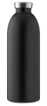 24Bottles 24 buteliai - Clima butelis 0,85 l - akmens apdaila - smokingo juoda (24B452)