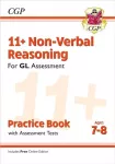 KNYGA Cgp Books 11+ GL Non-Verbal Reasoning Practice Book & Assessment Tests - Ages 7-8 (with Online Edition)