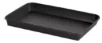 Multi Padėklas 1 skyriaus Contrast Large 700 ml, stačiakampis, 241 x 152 x 24 mm, popierius/PE, juodas, 2 pakuotės po 70 vnt./dėžėje
