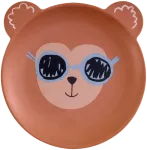 Rice - Kids Plate - Monkey Print - Mat Finish