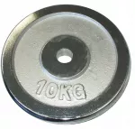 CorbySport Obciążenie Talerz Chromowany do Gryf&oacute;w Ćwiczeń KUBISPORT 10 kg 30 mm