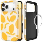 Tech-Protect Lamano MagSafe dėklas iPhone 18 Pro / 17 Pro - geltonas ir baltas