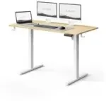 Stalinis SENSE7 NOJO LIGHT &scaron;viesiai rudos ir baltos spalvos 120 cm x 60 cm