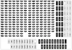 Asetek SimSports Sticker Set - baltas (40-035-0035009)