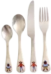 Rice - Stainless Steel Kids Cutlery Set - Monkey and Bear Print