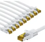 Goobay 69448, 1 m, Cat7, S/FTP (S-STP), RJ-45, RJ-45, Balta