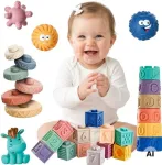 Woopie Baby Žaislas kaladėlės Woopie, mink&scaron;tos gumos