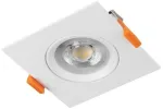 VOLARE Downlight, LED, 5W, 400lm, CCT, AC220-240V, IP20, Square, Baltas