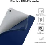 Vobafe dėklas, suderinamas su Ipad A16 11/10 kartos (2025/2022 modelis, 10.9/11 colių), lankstus tpu galinis dangtelis, smūgiams atsparus apsauginis dėklas su ra&scaron;iklio laikikliu, automatinis miego/pabudimo režimas, tamsiai mėlynas