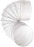 Skersmuo 125 mm 0,5 m ilgio balta lanksti žarna lanksti žarna pvc &ndash; žarnos i&scaron;traukimo gaubtas