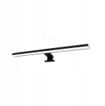 Sieninis &scaron;viestuvas LED LUX Goled juodos spalvos led vonios kambario &scaron;viestuvas 15w vir&scaron; veidrodžio/spintelės 3in1 90cm