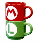 Dovanų rinkinys 2x keraminiai puodeliai Mario + Luigi originalūs