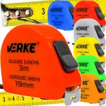 Verke rankinis matuoklis, metras, susukamas metras, matavimo juosta, 3 m