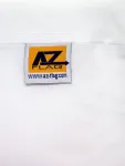 Az flag - dominikos respublikos vėliava laivui, komercinė vėliava - 45 x 30 cm - naudojimui lauke - dominikos nacionalinė vėliava, pagaminta i&scaron; poliesterio su plastikiniais žiedais