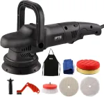 Dapset-eu Orbitalinis poliruoklis, Spta 15 mm - 750 W poliruoklis su 6 kintamais greičiais 1000 - 3800 Rpm, 125 ir 150 mm poliravimo plok&scaron;tė, poliravimo kempinė automobilių, baldų poliravimui