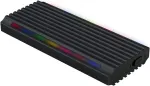 Brightium M.2 Ngff/nvme i&scaron;orinis standžiojo disko dėklas Usb 3.1 Gen 2 Type C Rgb ap&scaron;vietimas palaiko kelias operacines sistemas ne&scaron;iojamas ir tvirtas dizainas idealiai tinka perkėlimams