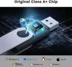 10 vnt. 16 Gb Usb 3.0 atmintinės, metalinės, juodos