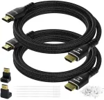 Hdmi 2.0 Kabelis 4k Ultra Hd 5m, 2 vnt., pintas, paauksuotas