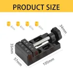 2 mini spaustuvų rinkinys, plok&scaron;čias mini stalo spaustuvas, rie&scaron;utmedžio spaustukas, juvelyrinės replės, universalus mažas gręžimo staklių spaustuvas pomėgiams ir amatams